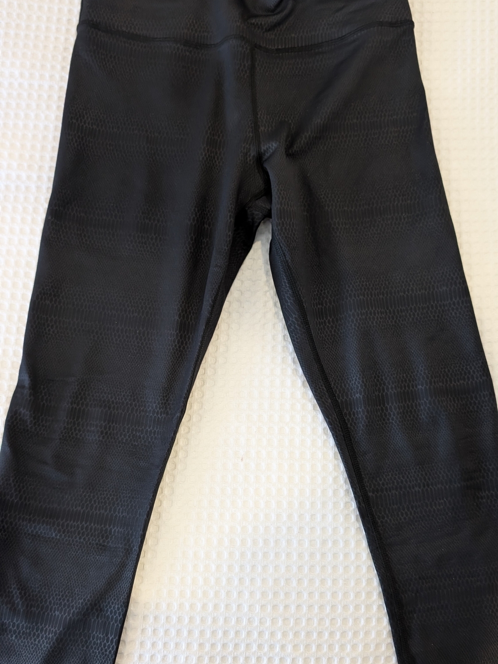 ZYIA Black Textured Leggings